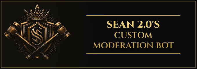 Moderation Pro banner: gold crest on black with the title in gold capitals